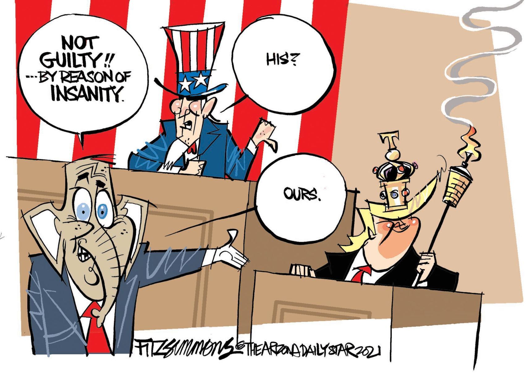Daily Fitz Cartoon: Impeachment verdict